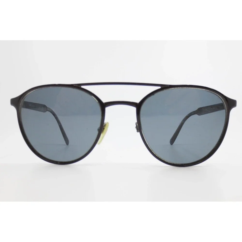 Prada VPR 60T Tortoise Round Double Bridge Eyeglasses Frames Italy DHO-101 52mm